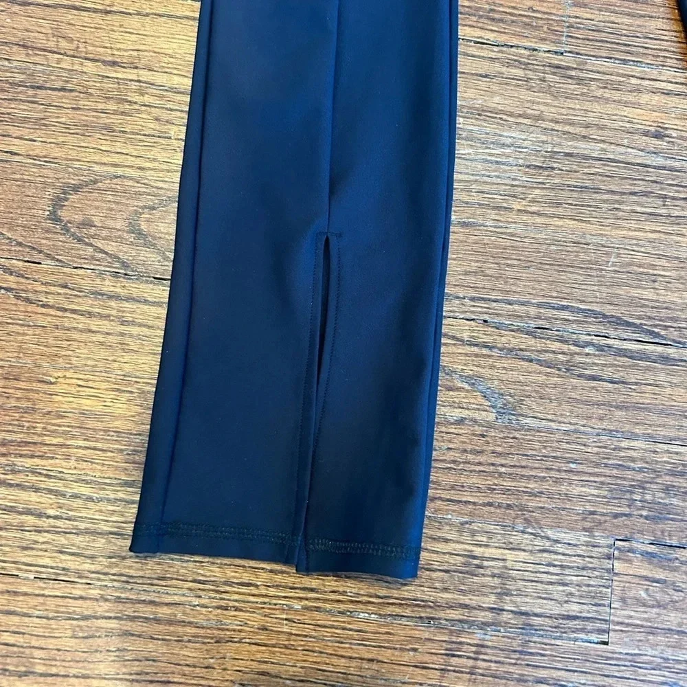 Girls High Rise Flare Pants (Black and Grey Pair)
